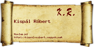 Kispál Róbert névjegykártya